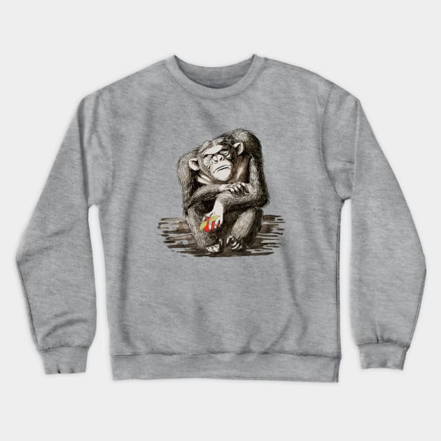 Angry Chimp Crewneck Sweatshirt by WTW